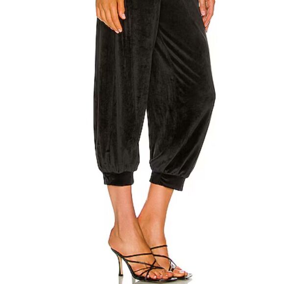 NWT Lover and Friends Zasha Jumpsuit in Black Velvet XL Revolve - Picture 5 of 13